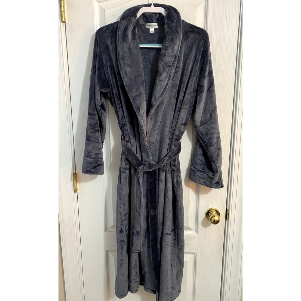 Miss‎ Elaine Plush Bath Robe ~Medium~Super Soft Luxury Spa Pockets Belted EUC